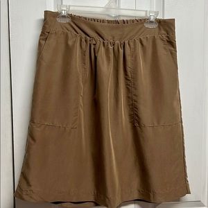 A New Day Mushroom Green Shiny Modal Blend Deep Pocket Pencil Skirt Size M